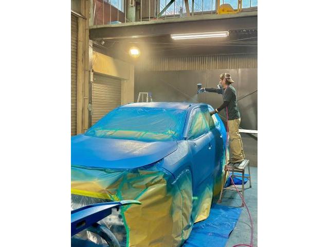 トヨタ　ＲＡＶ４　RAPTOR塗装(ラプターライナー)
RAPTOR全塗装 塗り分けカスタム
#兵庫県　#明石市　#神戸市　#ラプターライナー
#RAPTOR #RAPTOR正規施工店　#Gattonero