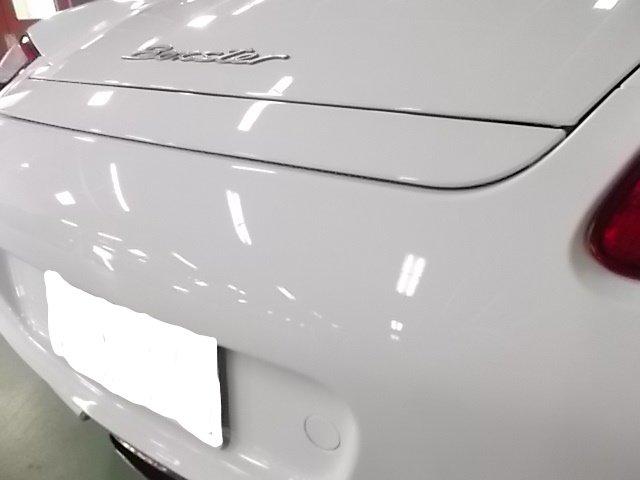 ポルシェ ケイマン リヤバンパー スポイラー キズ・へこみ直し