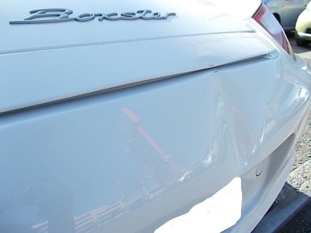 ポルシェ ケイマン リヤバンパー スポイラー キズ・へこみ直し