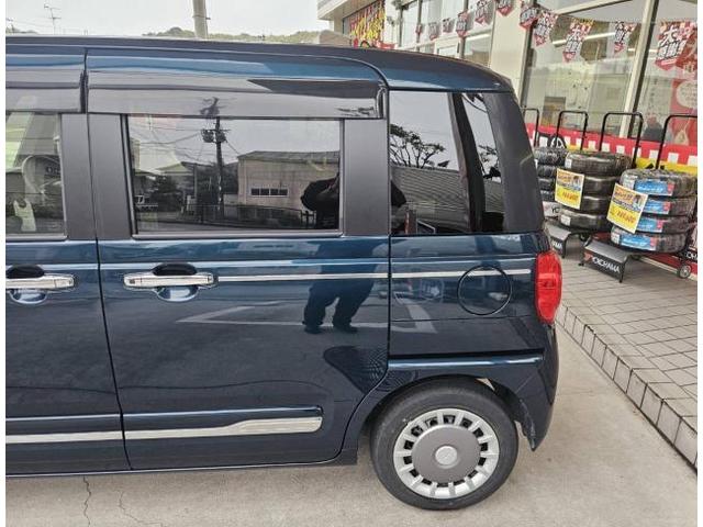 ダイハツ　ムーヴキャンバス　リアドア　サイドシル　キズ・へこみ直し