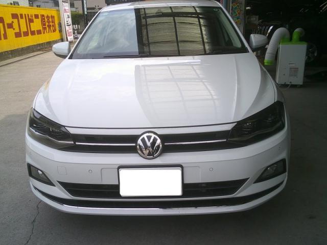 フォルクスワーゲン　ポロ　輸入車の前タイヤ上　キズ・へこみ直し　高崎市輸入車修理