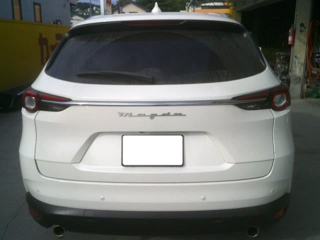 マツダ　ＣＸ－８　トランクのガーニッシュ　キズ・へこみ直し　高崎市　