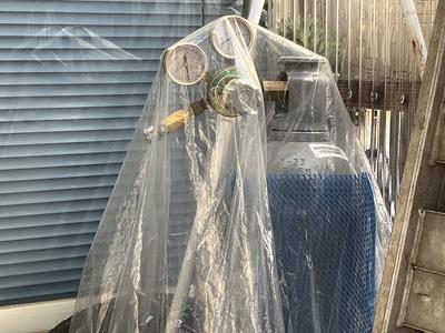 タイヤにチッソ充填できます。