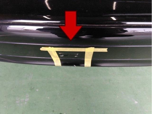 メルセデス・ベンツ Cクラス 輸入車のバンパー キズ・へこみ直し 豊橋市 板金塗装