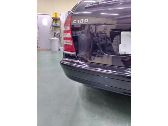 メルセデス・ベンツ Cクラス 輸入車のバンパー キズ・へこみ直し 豊橋市 板金塗装