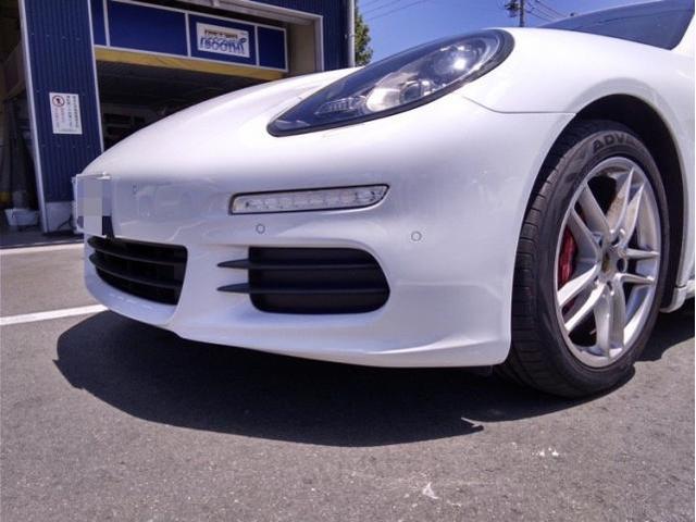 ポルシェ パナメーラ 輸入車のバンパー キズ・へこみ直し 豊橋市 板金塗装