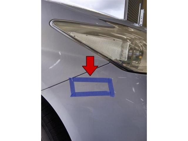 トヨタ　プリウス　フロントバンパー　キズ・へこみ直し　豊橋市　板金塗装