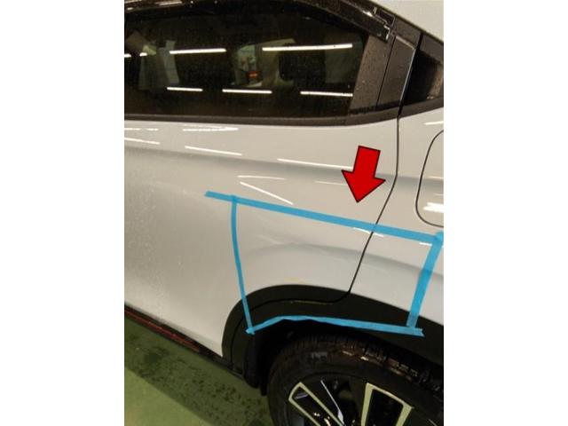 ホンダ　ヴェゼル　後ろのドア　給油口付近　キズ・へこみ直し　豊橋市　板金塗装