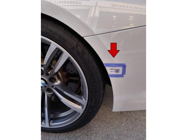 ＢＭＷ　４シリーズ　輸入車のリヤバンパー　キズ・へこみ直し　豊橋市輸入車修理