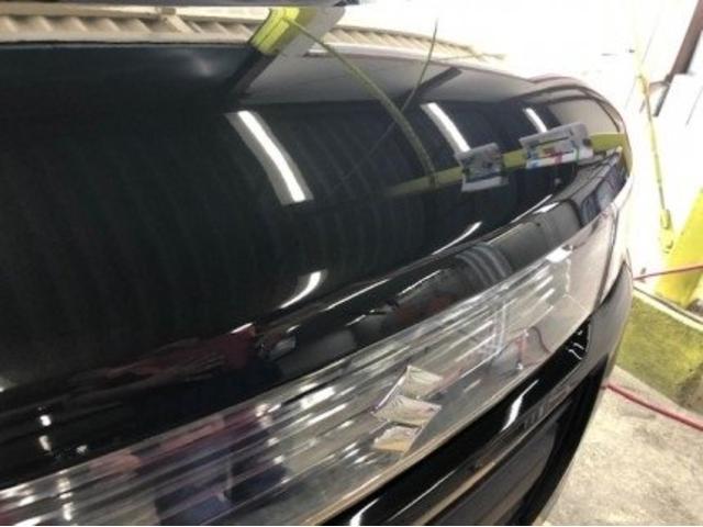 スズキ　ワゴンＲ　ボンネット・グリル・バンパーキズ・へこみ直し　山梨県笛吹市　板金塗装