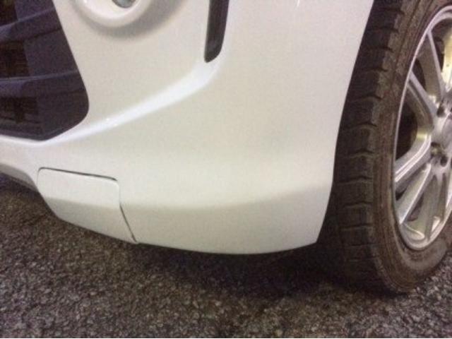 スズキ　ワゴンＲ　フロントバンパー　大きなキズ・へこみ直し　笛吹市　板金塗装