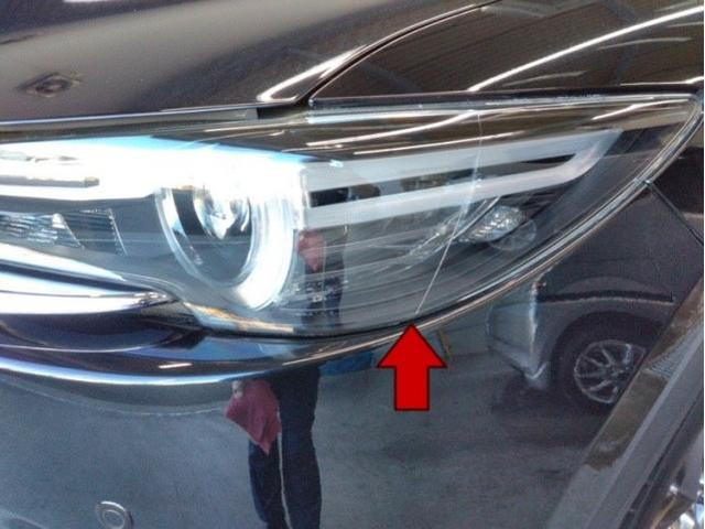 マツダ　ＣＸ－５　バンパーとドアキズ・へこみ直し