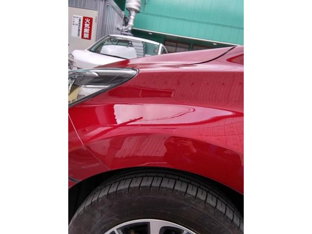 日産　ノート　左フェンダー（前タイヤの上）キズ・へこみ直し