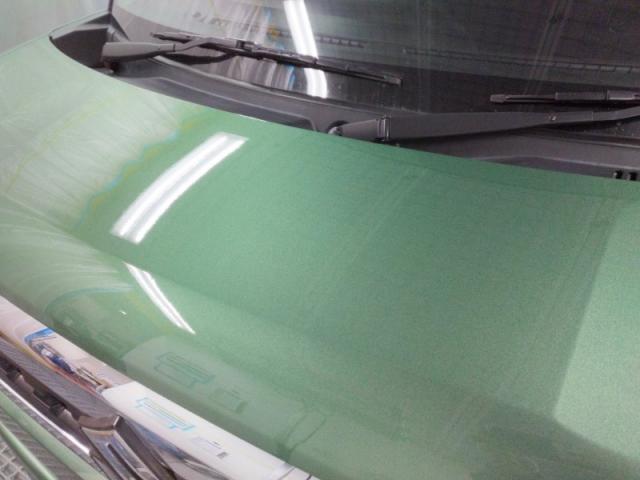 スズキ スペーシア ボンネットとバンパー キズ・へこみ直し 浜松市 板金塗装 カーコンビニ倶楽部