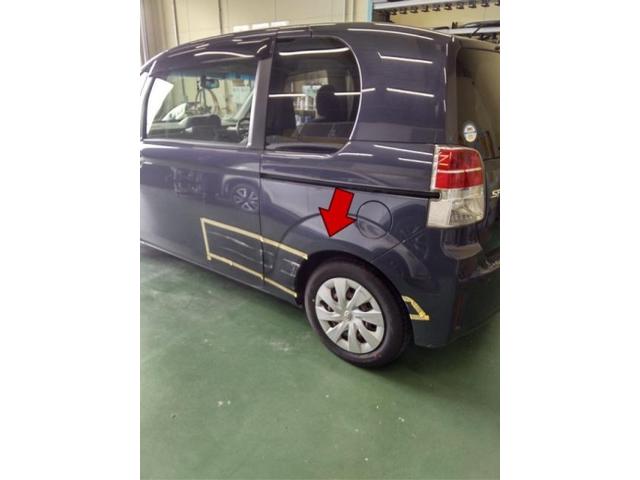 トヨタ スペイド 左側面 キズ・へこみ直し 浜松市 板金塗装 カーコンビニ倶楽部