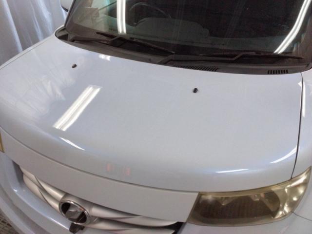 トヨタ bB ボンネット 塗装剥がれ キズ・へこみ直し 浜松市 板金塗装