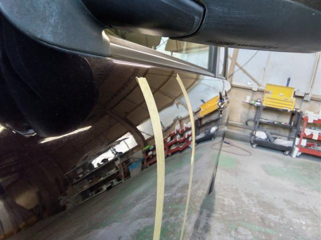 トヨタ シエンタ フロントドア キズ・へこみ直し 浜松市 カーコンビニ倶楽部板金塗装