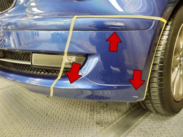 BMW 1シリーズ 輸入車のバンパーキズ・へこみ直し 浜松市輸入車修理