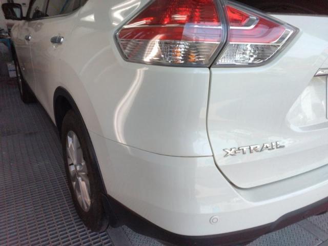 日産 エクストレイル リアバンパーへこみ交換 キズ・へこみ直し 浜松市 板金塗装