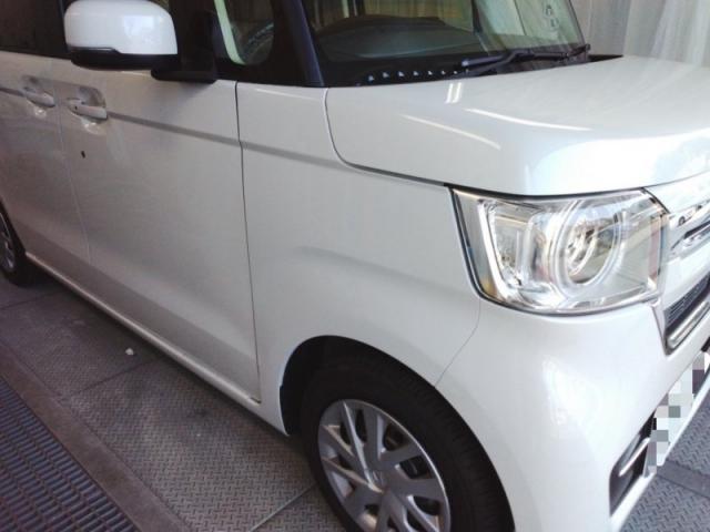 ホンダ　Ｎ－ＢＯＸ　右前タイヤ上フェンダー交換　キズ・へこみ直し　浜松市中央区