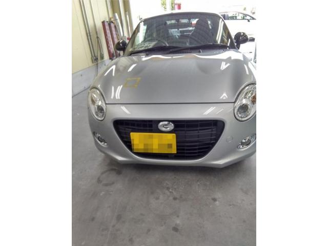 ダイハツ　コペン　飛び石修理ボンネット　キズ・へこみ直し　浜松市カーコンビニ倶楽部