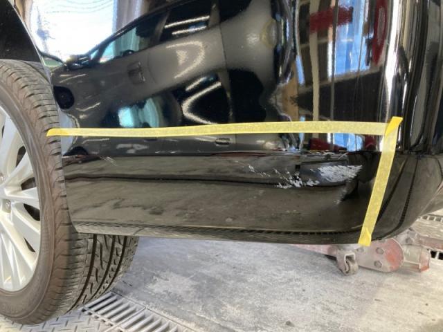 トヨタ ヴェルファイア リアバンパー キズ・へこみ直し 那須塩原市 板金塗装