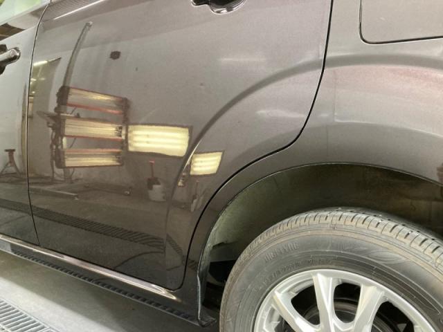 スズキ MRワゴン 後ろのドア キズ・へこみ直し 那須塩原市板金塗装のお店 カーコンビニ倶楽部