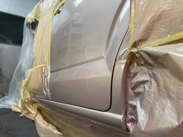 ホンダ N-BOX スライドドアとその下サイドシル キズ・へこみ直し 那須塩原市 板金塗装