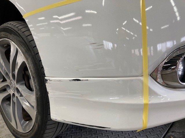 ホンダ アコード フロントバンパー キズ・へこみ直し 那須塩原市 板金塗装カーコンビニ倶楽部