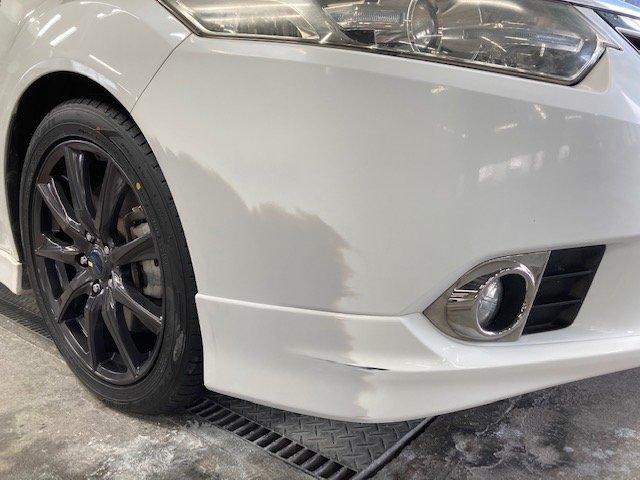 ホンダ アコード フロントバンパー キズ・へこみ直し 那須塩原市 板金塗装カーコンビニ倶楽部