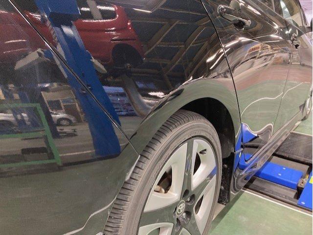 トヨタ プリウス 右後ろタイヤ上キズ・へこみ直し クォーター修理 那須塩原市 鈑金塗装
