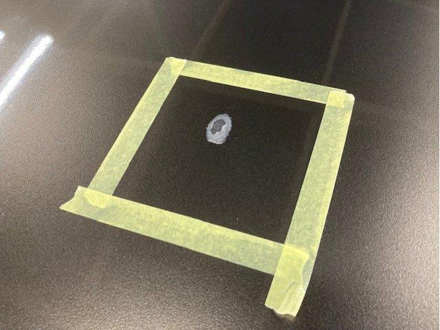 トヨタ カローラツーリングワゴン ボンネット クリア塗装はがれキズ・へこみ直し 那須塩原市 塗装