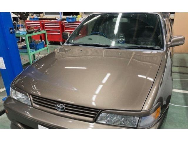 トヨタ カローラツーリングワゴン ボンネット クリア塗装はがれキズ・へこみ直し 那須塩原市 塗装