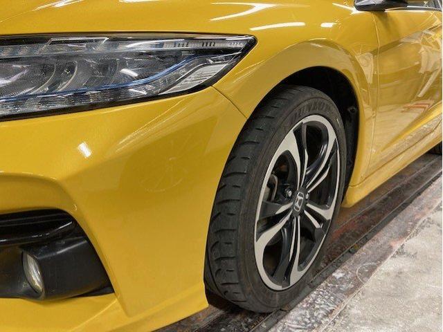 ホンダ CR-Z フロントバンパーとフェンダー(前タイヤ上) キズ・へこみ直し 那須塩原 板金塗装