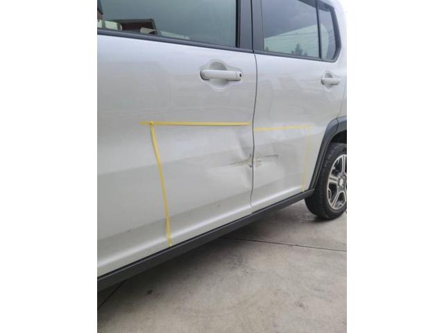 スズキ ハスラー 左側前後ドア キズ・へこみ直し 那須塩原市 板金塗装