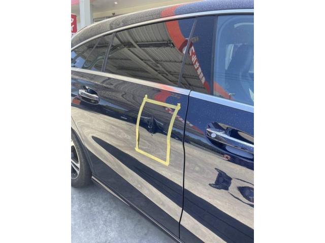 メルセデス・ベンツ CLAクラス 輸入車のリヤドアキズ・へこみ直し 那須塩原 板金塗装