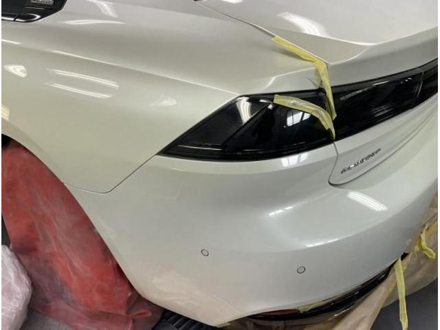 プジョー 508 輸入車のバンパー キズ・へこみ直し 那須塩原市 板金塗装