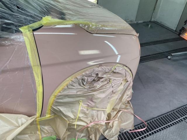 スズキ アルトラパン バンパー・フェンダー(ライト横)・フロントドア キズ・へこみ直し 板金塗装那須塩原市