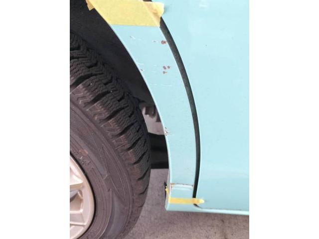 スズキ　スペーシア　スライドドア・クォーター（Rタイヤ横）へこみサビキズ・へこみ直し　板金塗装