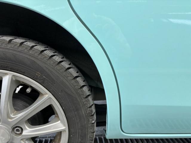 スズキ　スペーシア　スライドドア・クォーター（Rタイヤ横）へこみサビキズ・へこみ直し　板金塗装