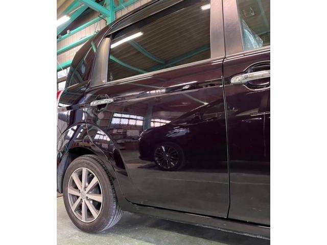 トヨタ　スペイド　リアドア、ロッカーパネルキズ・へこみ直し　那須塩原市　板金塗装