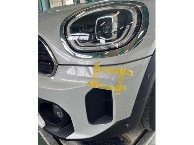BMW　ＭＩＮＩ　輸入車のバンパー　キズ・へこみ直し　キーパーコーティング施工　和光市　板金塗装