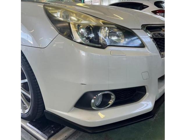 スバル　レガシィ　フロントバンパー　キズ・へこみ直し　板金塗装和光市