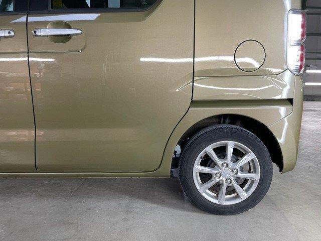 ダイハツ　ウェイク　スライドドアとリヤバンパー変形　キズ・へこみ直し　伊勢原市　カーコンビニ倶楽部