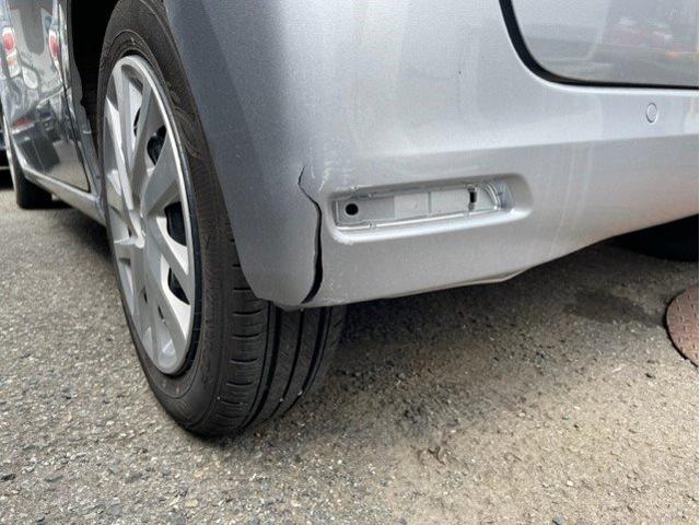 ホンダ　Ｎ－ＢＯＸ　リアバンパー割れ・クォーター(リヤタイヤ上)へこみキズ・へこみ直し