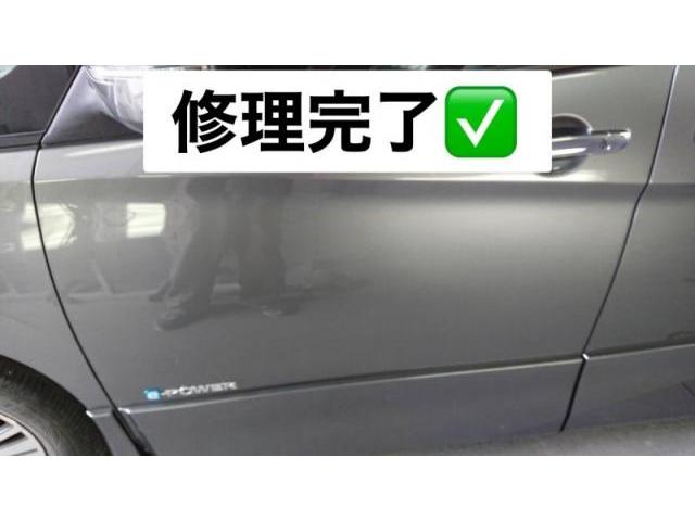 日産　セレナ　フロントドア　キズ・へこみ直し　多治見市　車修理カーコンビニ倶楽部