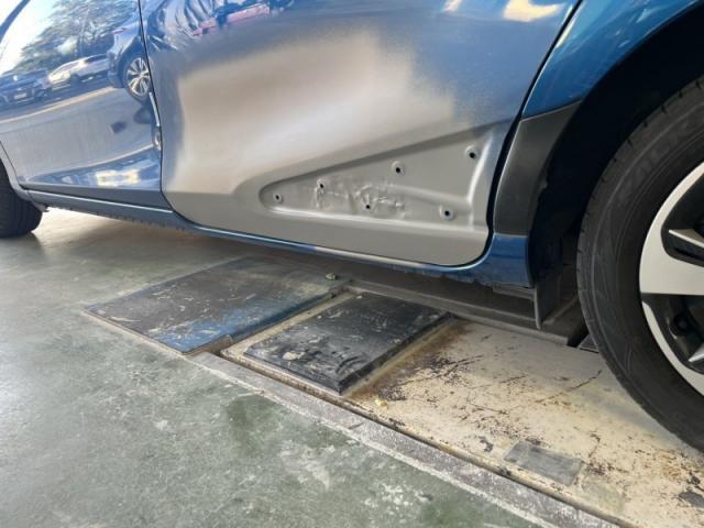 トヨタ　シエンタ　スライドドアの大きなキズ・へこみ直し　多治見市　板金塗装