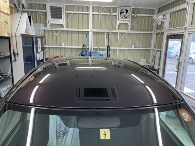 日産 モコ ルーフ(屋根)白ボケ クリア劣化剥がれ 塗装劣化キズ・へこみ直し 浜松市 カーコンビニ倶楽部