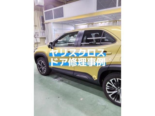 トヨタ　ヤリスクロス　左後ろドアキズ・へこみ直し　浜松市　カーコンビニ倶楽部