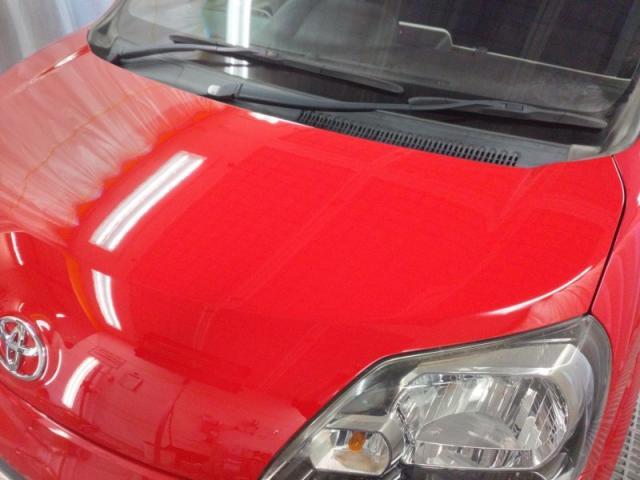 トヨタ　ポルテ　ボンネット塗装剥がれ　キズ・へこみ直し　浜松市　カーコンビニ倶楽部